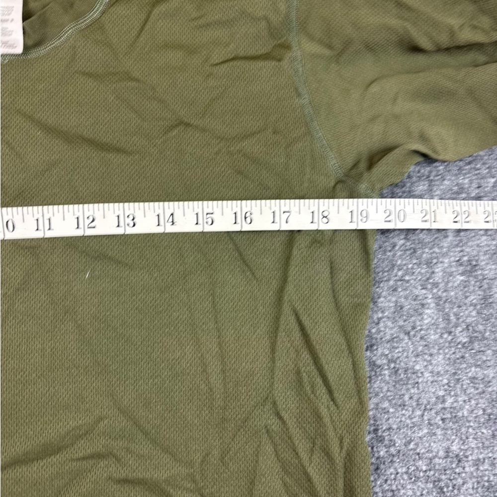 HELLY HANSEN Mens Green Lifa Base layer Stripe Long Sleeved Crew Shirt size: XL - Picture 3 of 12